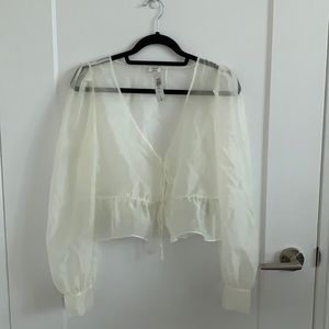 Aritzia crop top blouse